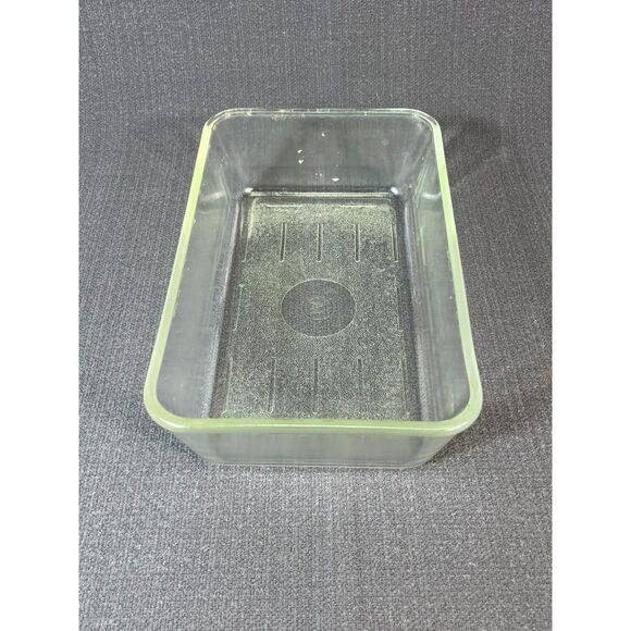 Vintage Westinghouse Glass Loaf Pan Refrigerator Baking 9x5x3 - Picture 3 of 8